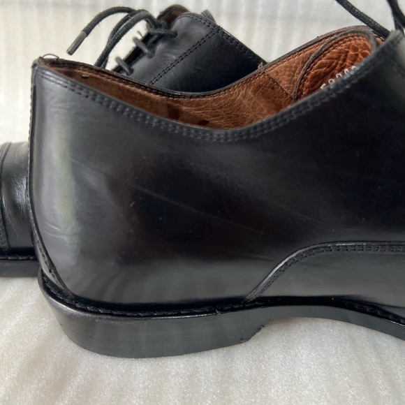 Cole Haan Mens Shoes Black Williams Cap Toe Oxford Leather Vibram Italy 7.5B - Picture 7 of 16